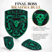 Porsche Irish Green Brahma Bull Hood Emblem