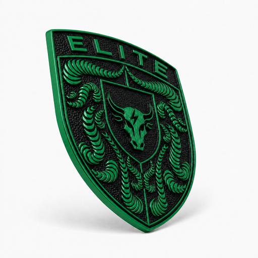 Porsche Irish Green Hood Emblem