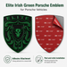 Porsche Irish Green Hood Emblem