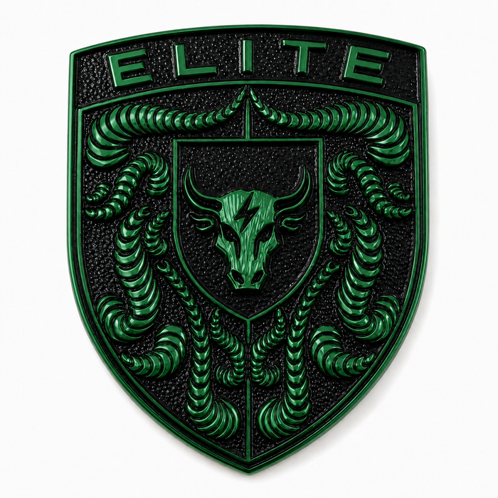 Porsche Irish Green Hood Emblem