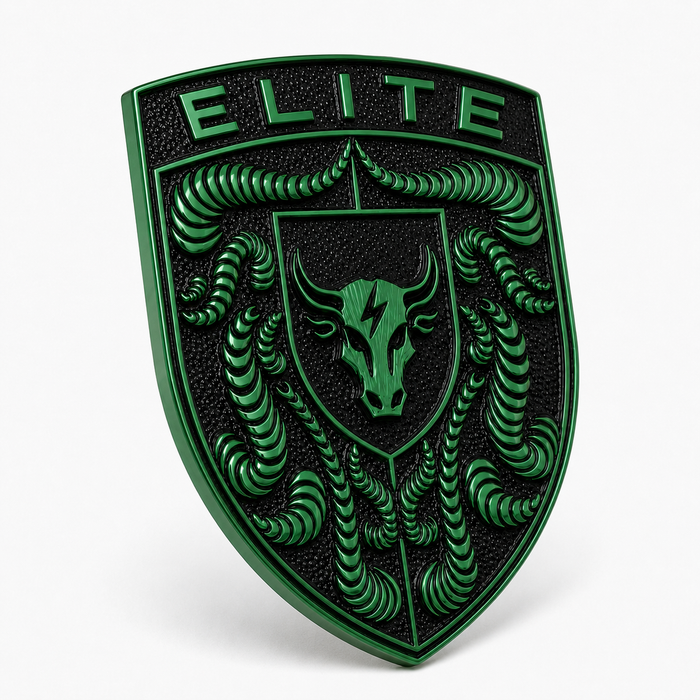 Porsche Irish Green Hood Emblem