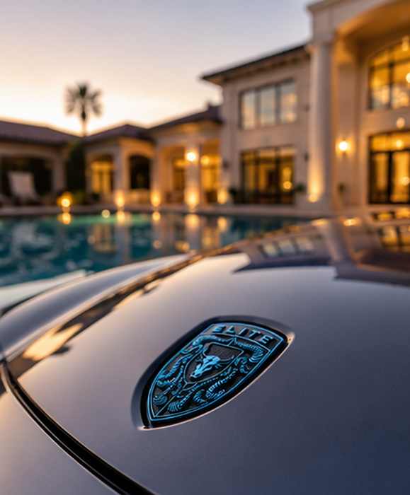 Porsche Mexico Blue Hood Emblem