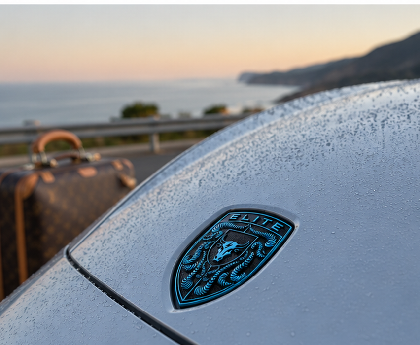 Porsche Mexico Blue Hood Emblem