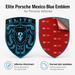 Porsche Mexico Blue Hood Emblem
