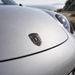 Porsche Silver & Black Hood Emblem