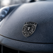 Porsche Silver & Black Hood Emblem