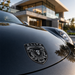 Porsche Silver & Black Hood Emblem