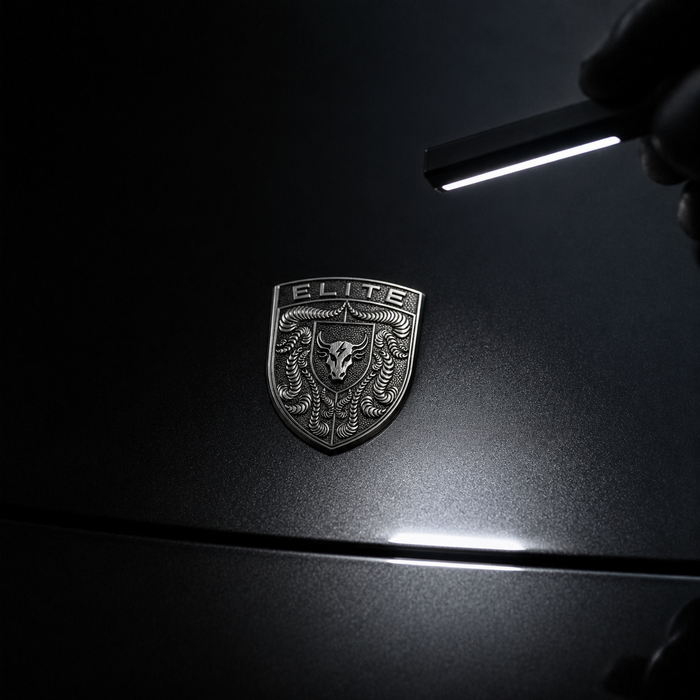Porsche Silver Hood Emblem