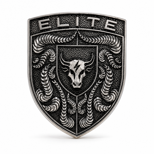 Porsche Silver Hood Emblem