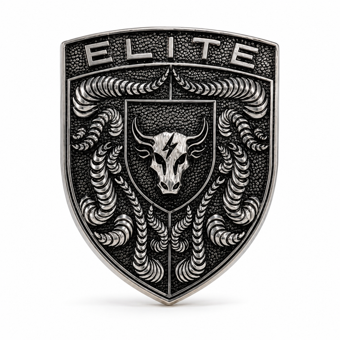 Porsche Silver Hood Emblem