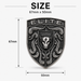 Porsche Silver Hood Emblem