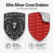 Porsche Silver Hood Emblem