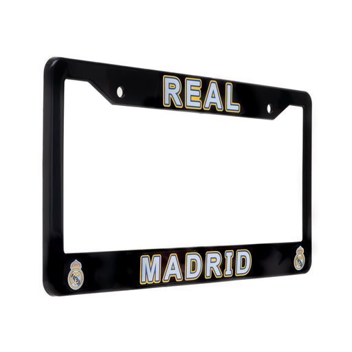 Real Madrid Black License Plate Frame Cover by EliteAuto3K