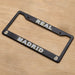 Real Madrid Black License Plate Frame Cover by EliteAuto3K