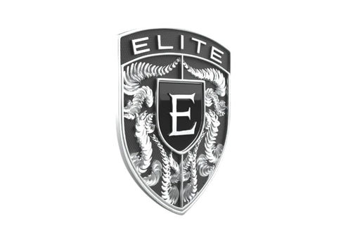 EliteAuto3K Silver & Black Crest Emblem for Porsche Hood or Wheels