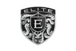 EliteAuto3K Silver & Black Crest Emblem for Porsche Hood or Wheels
