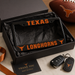 Texas Longhorns License Plate Frame | Black Burnt Orange Car Tag Cover