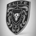 Porsche Silver & Black Hood Emblem