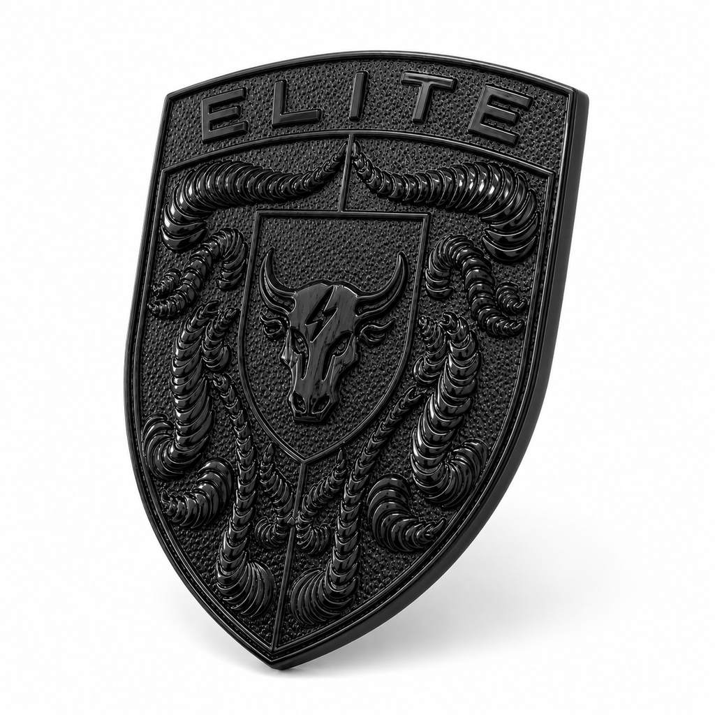 Video showing a Black Porsche Hood Emblem available for replacement or upgrade at Eliteauto3k.com