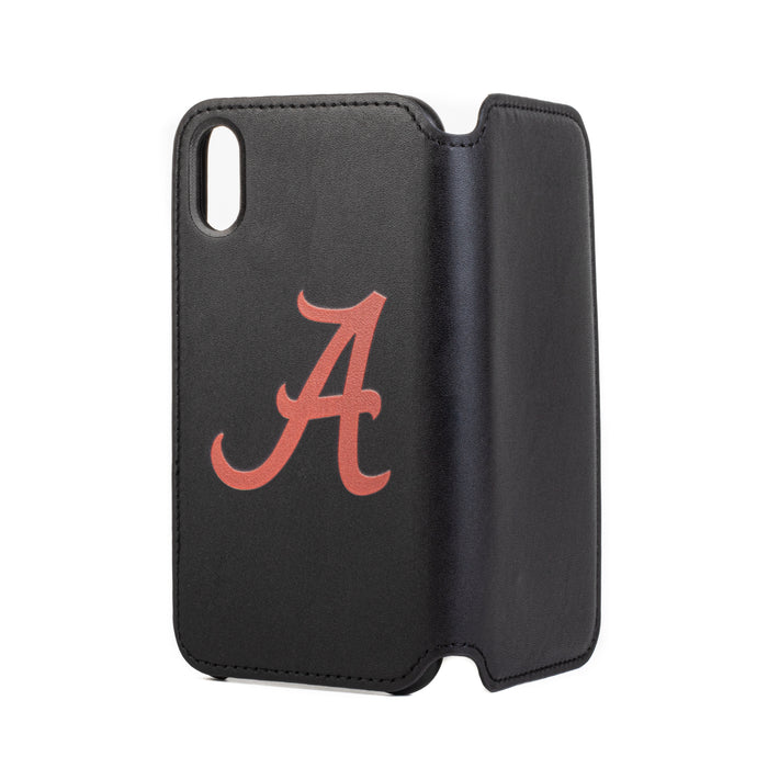 Alabama Crimson Tide iPhone X Xs Wallet Phone Case & Card Holder