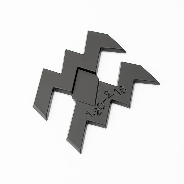 Aquarius 3D Matte Black Zodiac Auto Emblem