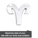 Aries 3D Chrome Zodiac Auto Emblem & Decal