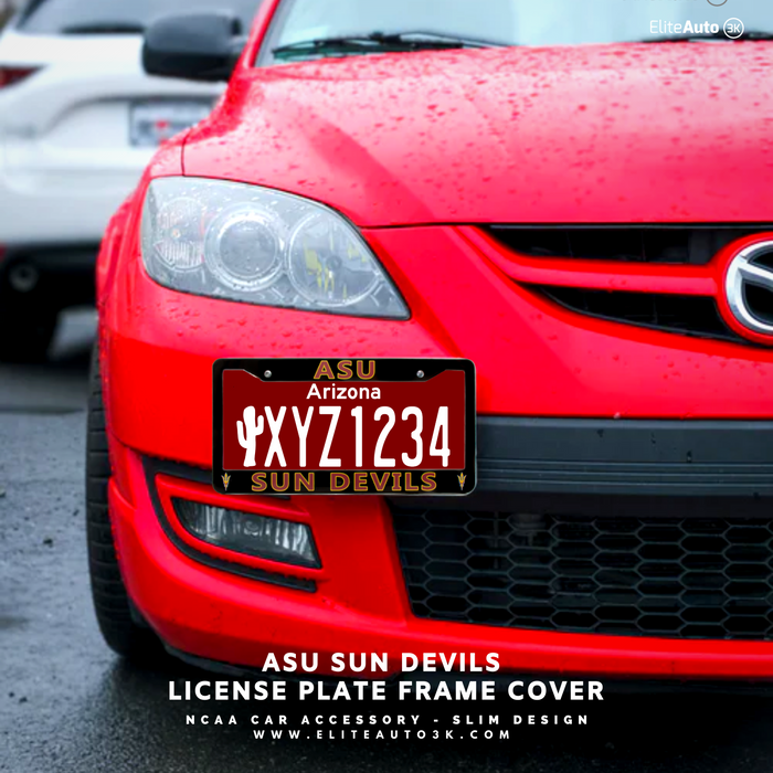 Arizona State Sun Devils Black License Plate Frame Cover