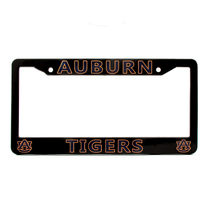 Auburn Tigers Black License Plate Frame Cover