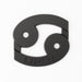 Cancer 3D Matte Black Zodiac Auto Emblem