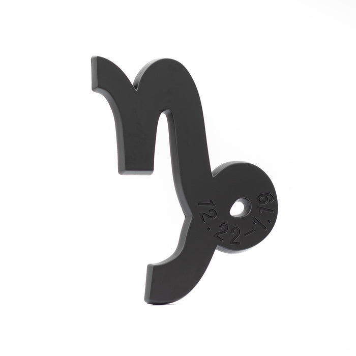 Capricorn 3D Matte Black Zodiac Auto Emblem