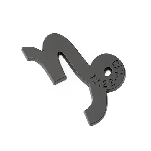 Capricorn 3D Matte Black Zodiac Auto Emblem