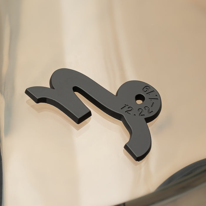 Capricorn 3D Matte Black Zodiac Auto Emblem