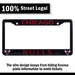 Chicago Bulls Black License Plate Frame Cover 