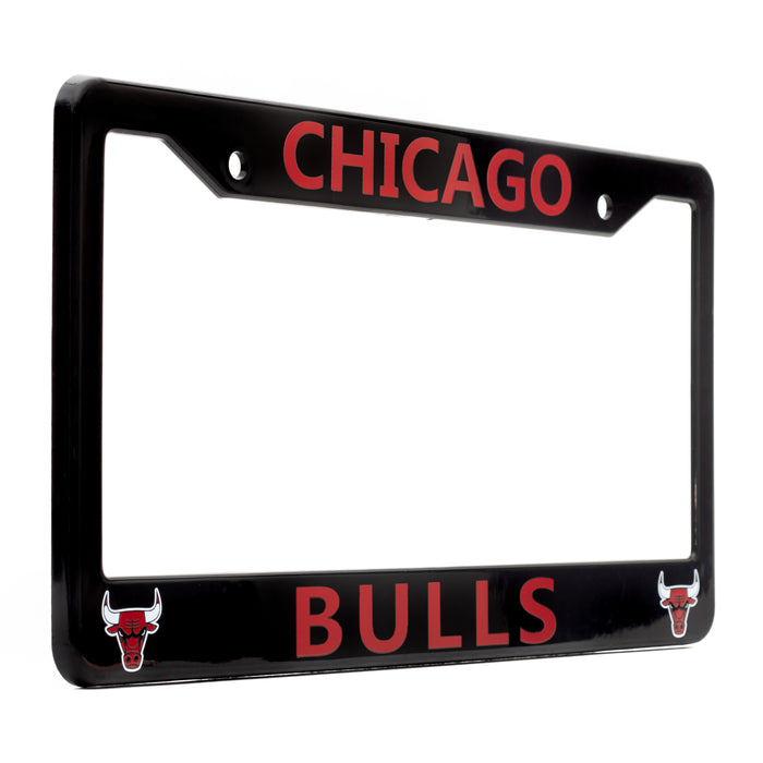 Chicago Bulls Black License Plate Frame Cover 