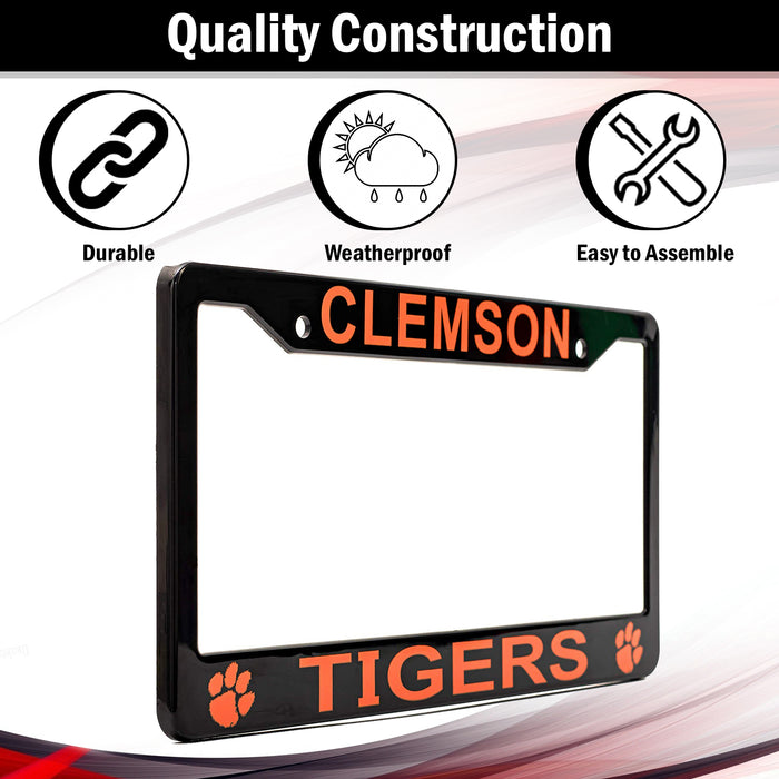 Clemson Tigers License Plate Frame Cover 