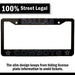Dallas Cowboys Black License Plate Frame Cover