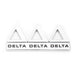 Tri Delta Sorority Decal Auto Emblem