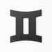 Gemini 3D Matte Black Zodiac Auto Emblem