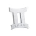 Gemini 3D Chrome Zodiac Auto Emblem
