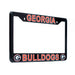 Georgia Bulldogs Black License Plate Frame Cover 