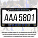 Golden State Warriors License Plate Frame Cover