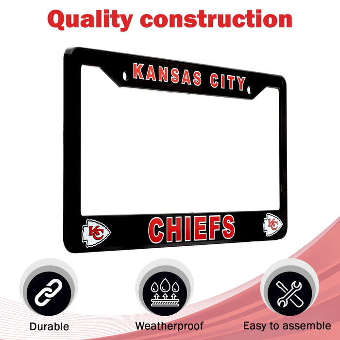 Kansas City Chiefs License Plate Frame Cover
