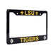 LSU Tigers Black License Plate Frame Cover