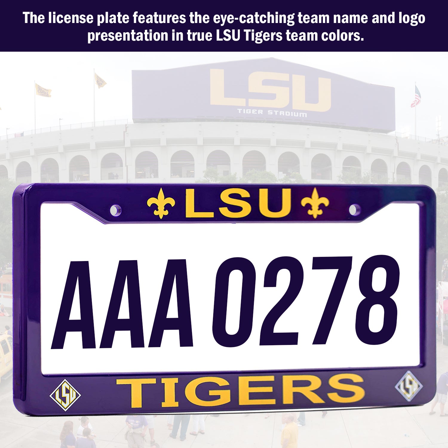 LSU Tigers License Plate Frame Cover | ads