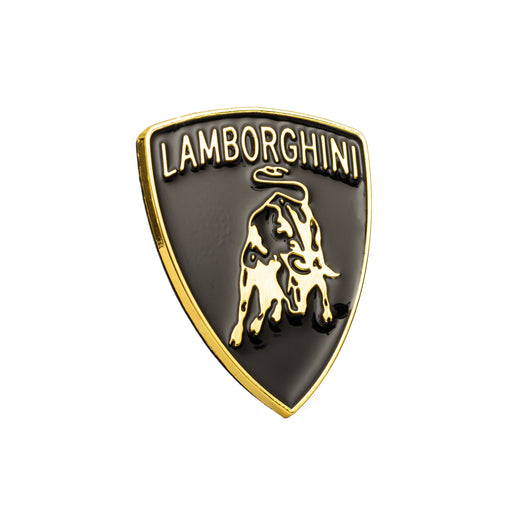 Lamborghini Car Emblem – Black & Gold Lambo Badge & Decal Sticker