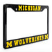 Michigan Wolverines Black License Plate Frame Cover