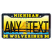 Michigan Wolverines Black License Plate Frame Cover