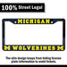 Michigan Wolverines Black License Plate Frame Cover