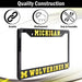 Michigan Wolverines Black License Plate Frame Cover