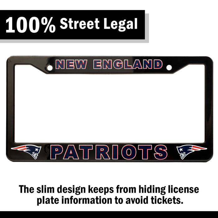 New England Patriots License Plate Frame Cover